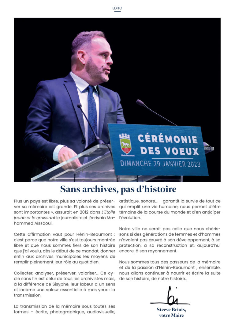 Ville D H Nin Beaumont Blog Archive Edito Du Maire F Vrier